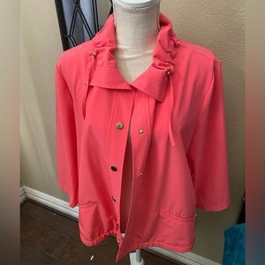 Weekends by Chicos lightweight spring jacket GUC Size 2